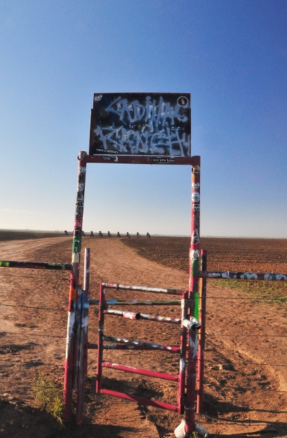 Cadillac Ranch, the only sign